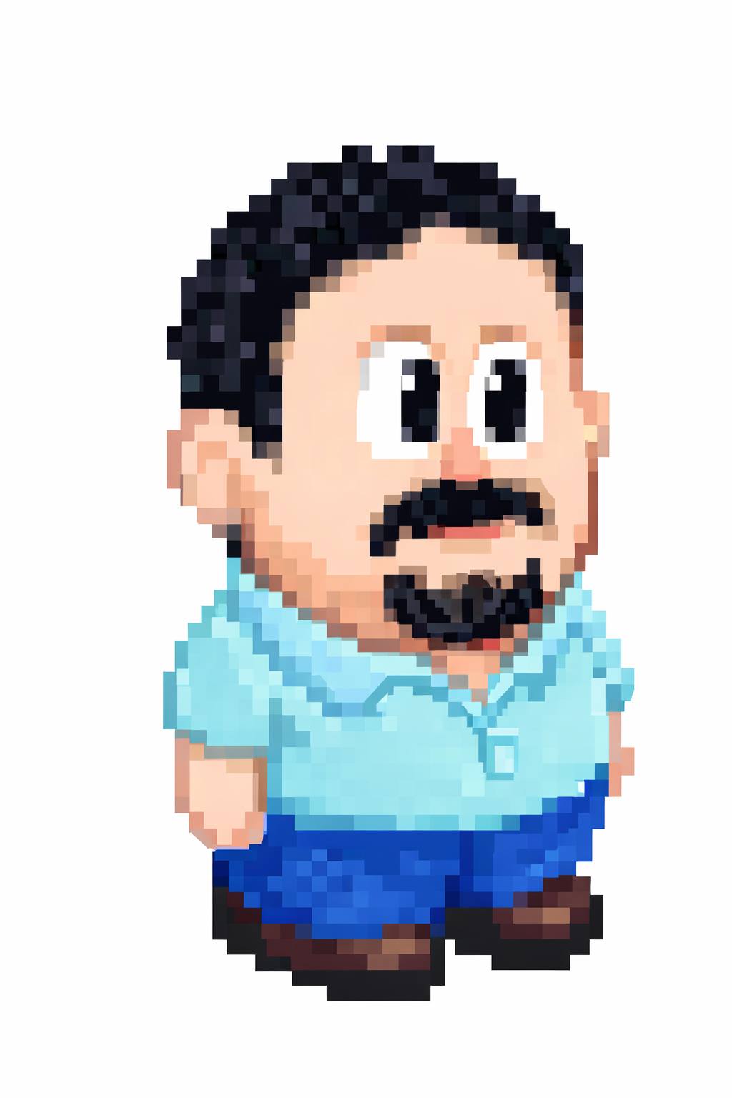 8-bit pixel art avatar of Carlos